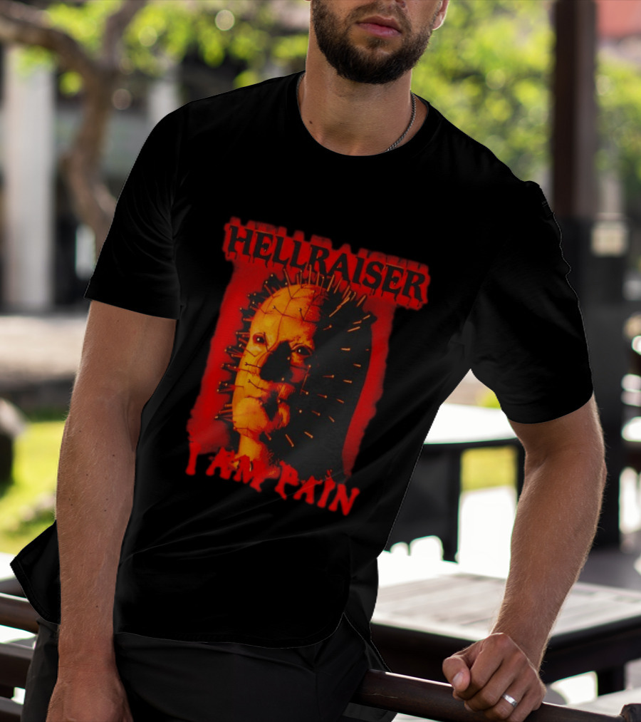 Hellraiser I Am Pain Pinhead Horror Movie T-Shirt
