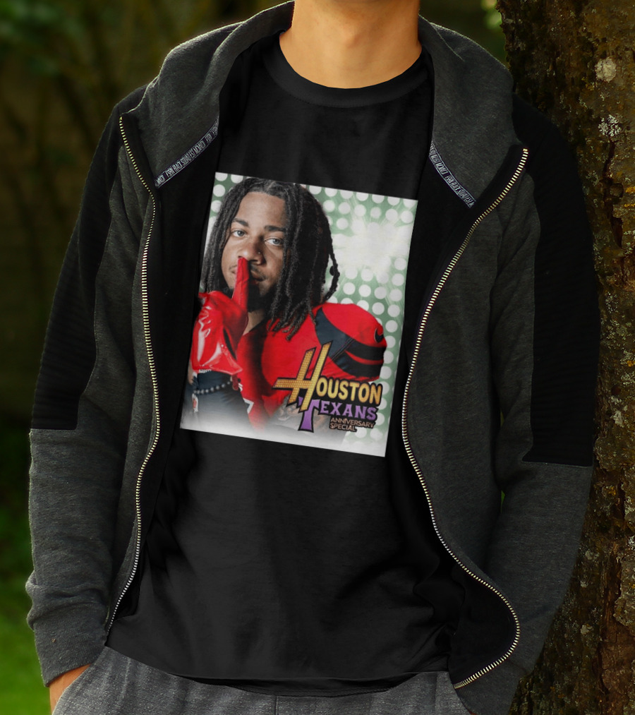 Houston Texans Anniversary Specials Stefon Diggs Hannah Montana 20th Celebration T-Shirt