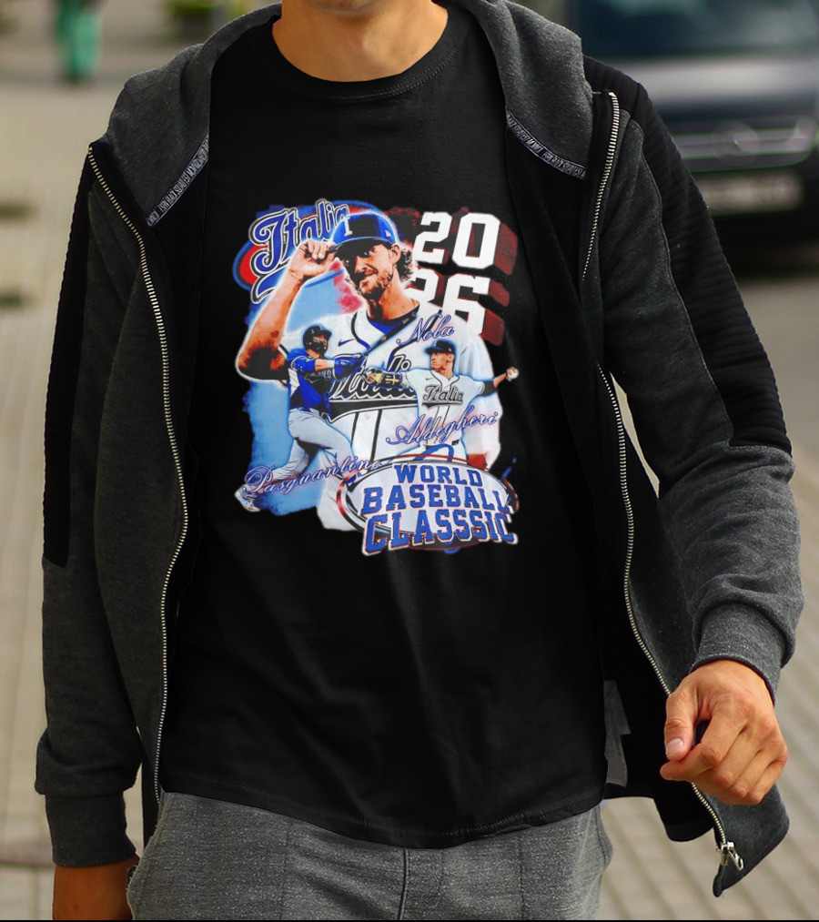 Italia 2026 World Baseball Classic Pasquantino Nola Aldegheri WBC T-Shirt