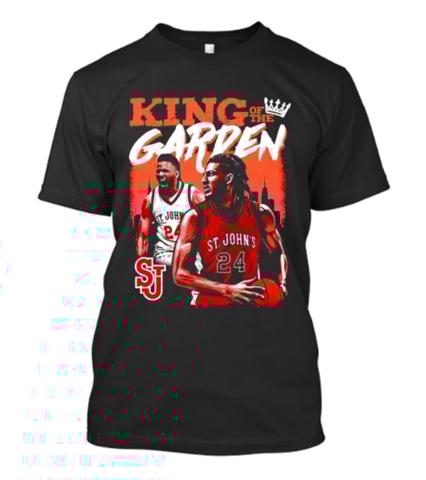 Zuby Ejiofor St. John's Red Storm 24 King Of The Garden T-Shirt
