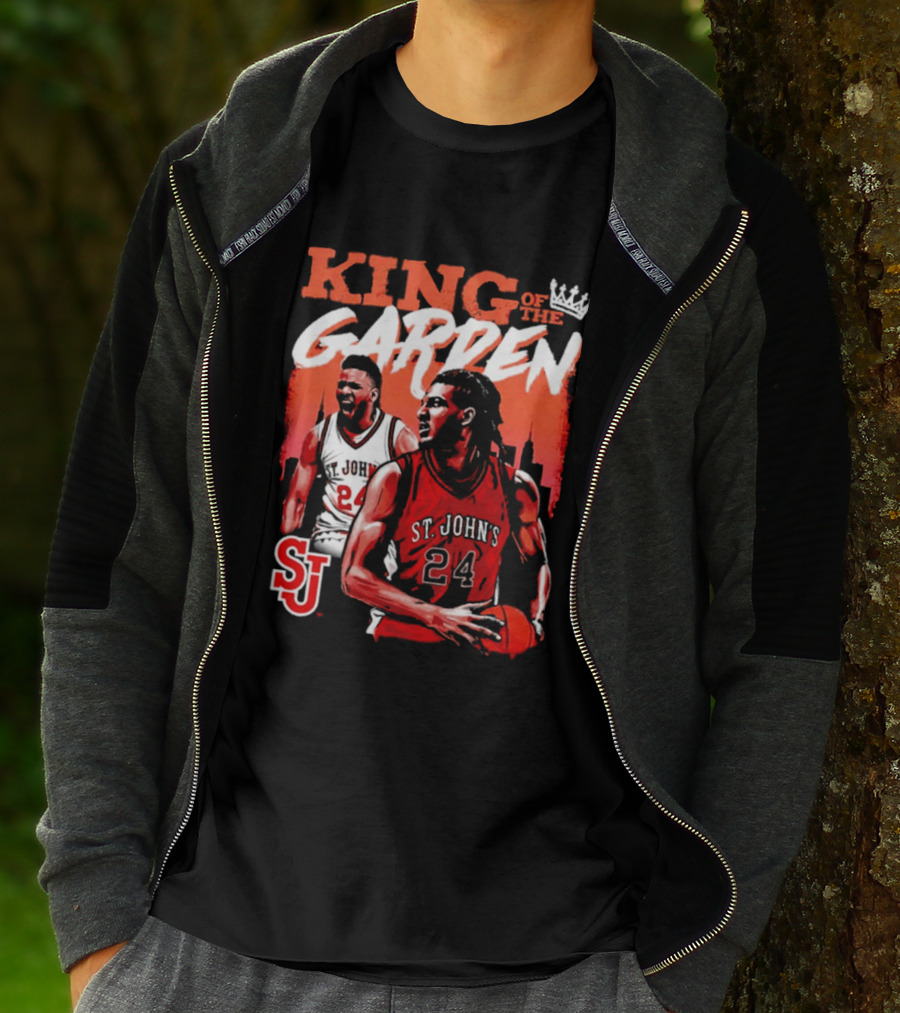 Zuby Ejiofor St. John's Red Storm 24 King Of The Garden T-Shirt