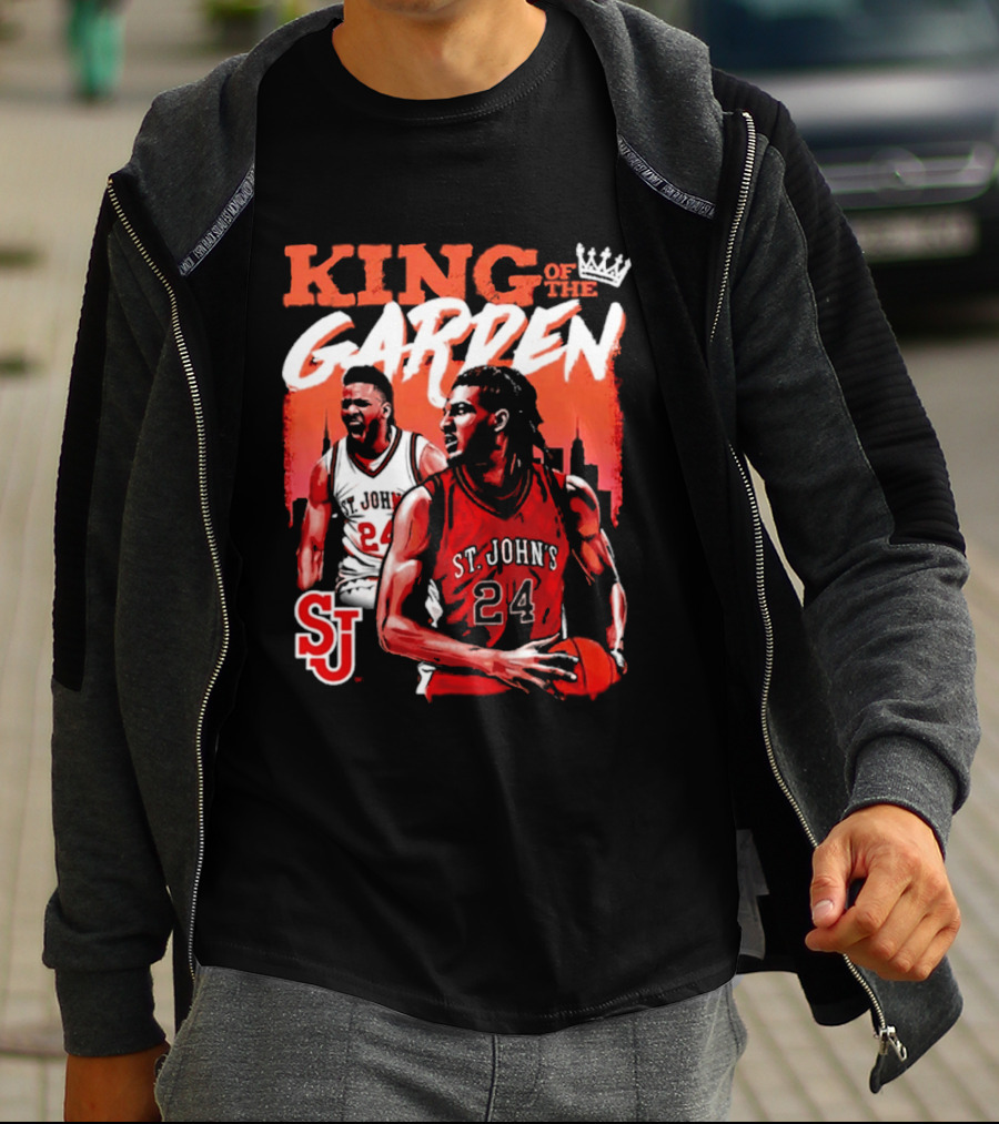 Zuby Ejiofor St. John's Red Storm 24 King Of The Garden T-Shirt