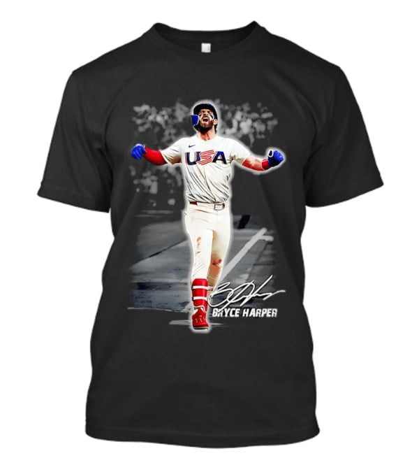 Bryce Harper USA Baseball Team 2026 Celebration Nike Sportswear T-Shirt