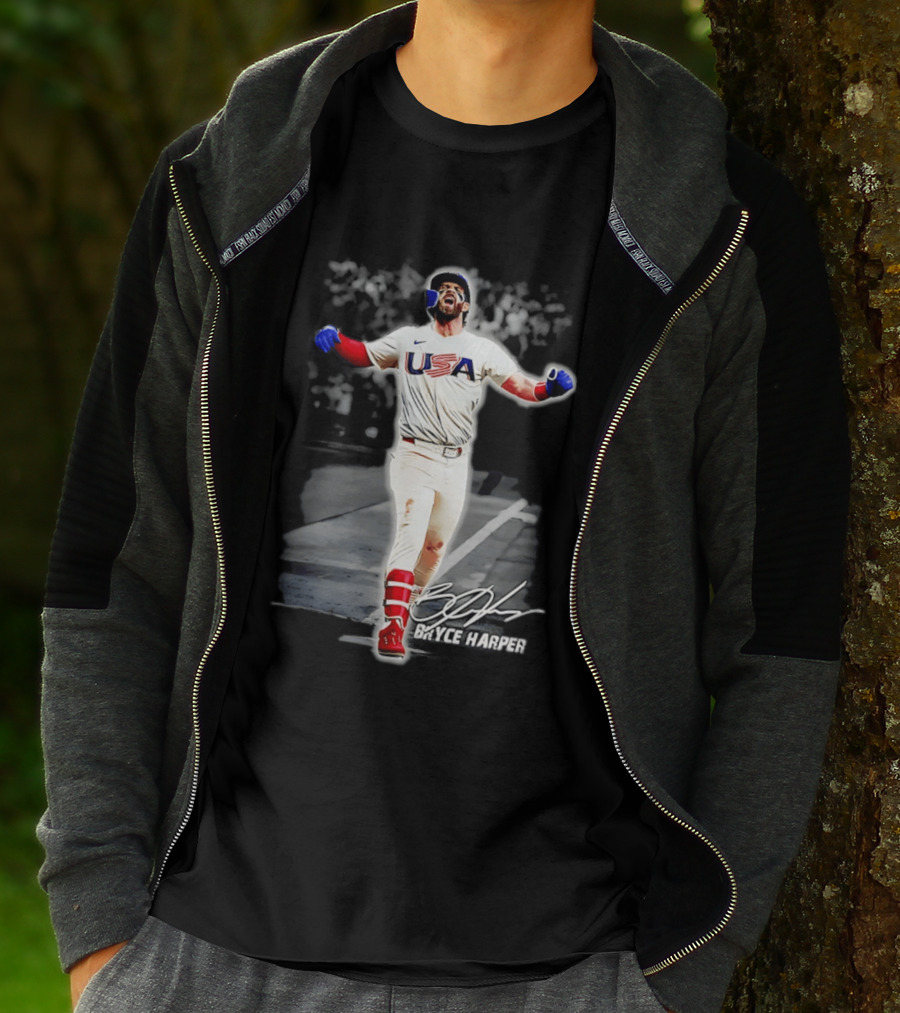 Bryce Harper USA Baseball Team 2026 Celebration Nike Sportswear T-Shirt
