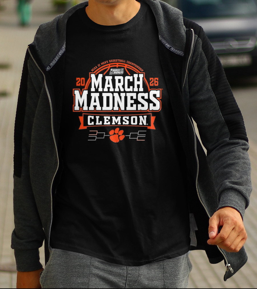 Clemson Tigers 2026 NCAA Men's Basketball March Madness Championship T-Shirt