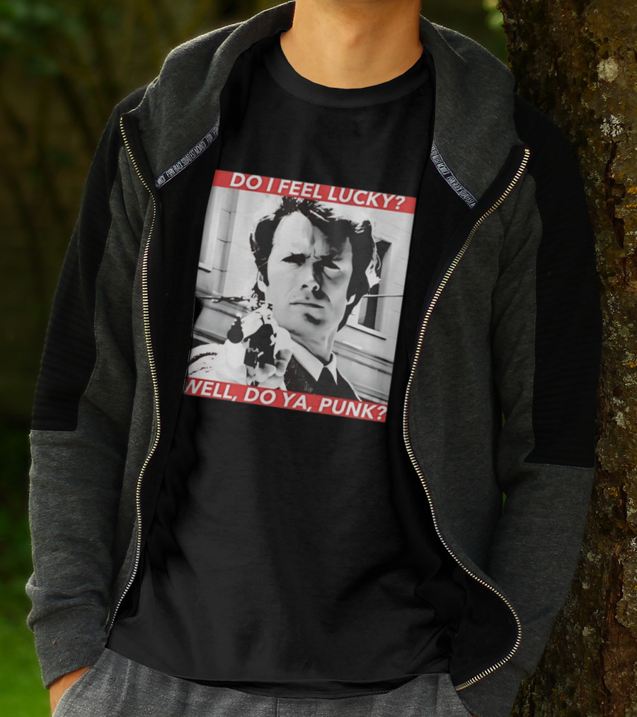 Dirty Harry Do I Feel Lucky Well Do Ya Punk Iconic Movie Scene T-Shirt