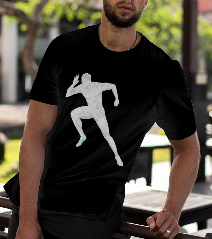 Sprint Athlete Dynamic Pose Running T-Shirt