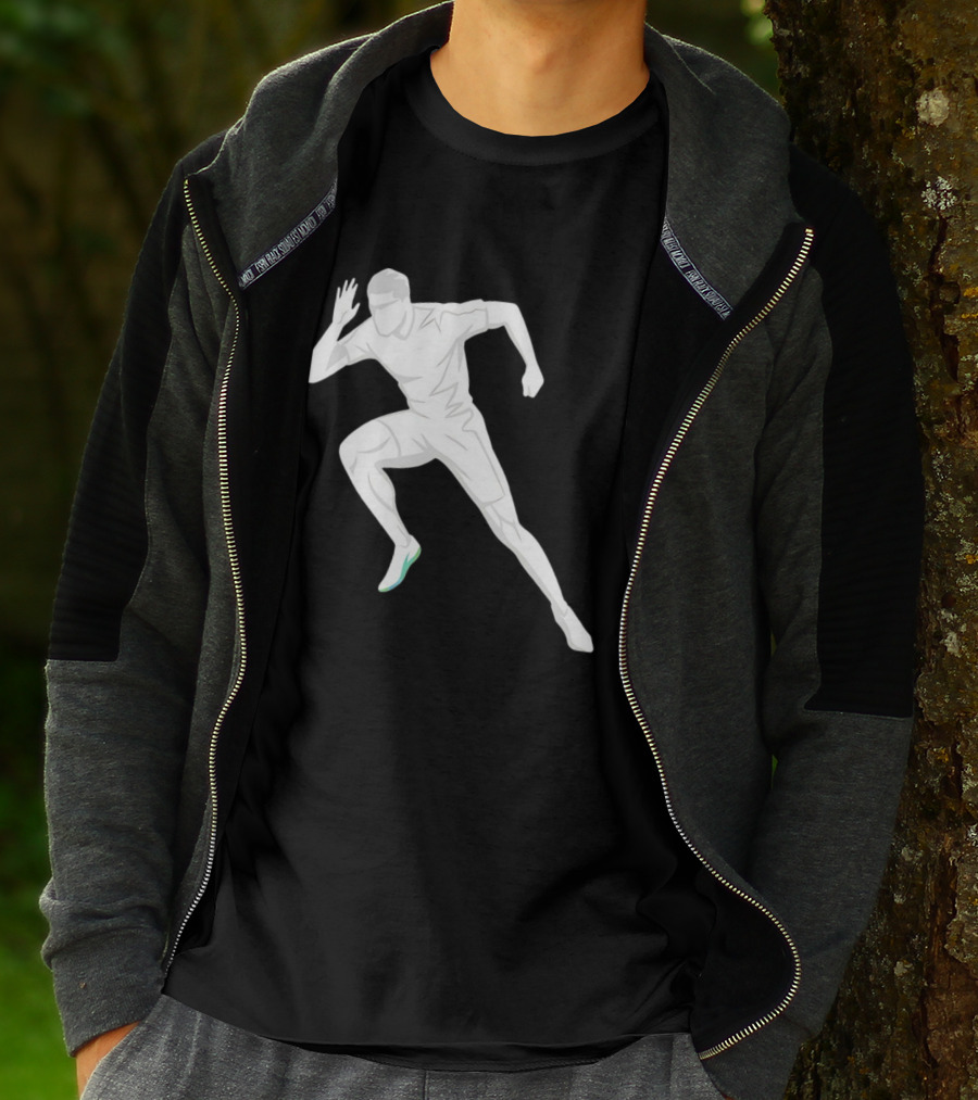 Sprint Athlete Dynamic Pose Running T-Shirt