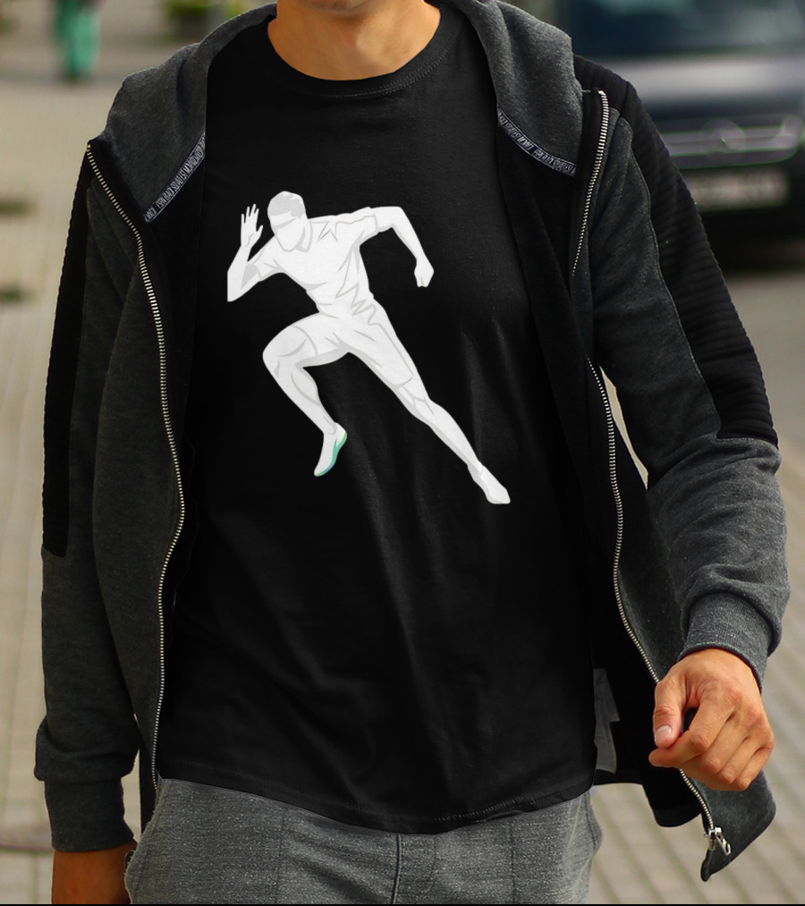 Sprint Athlete Dynamic Pose Running T-Shirt