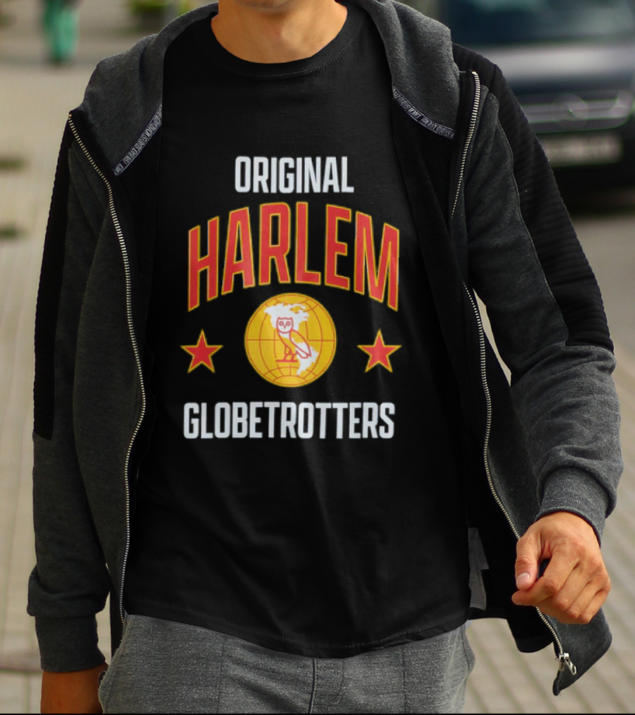 Original Harlem Globetrotters Owl And Stars T-Shirt