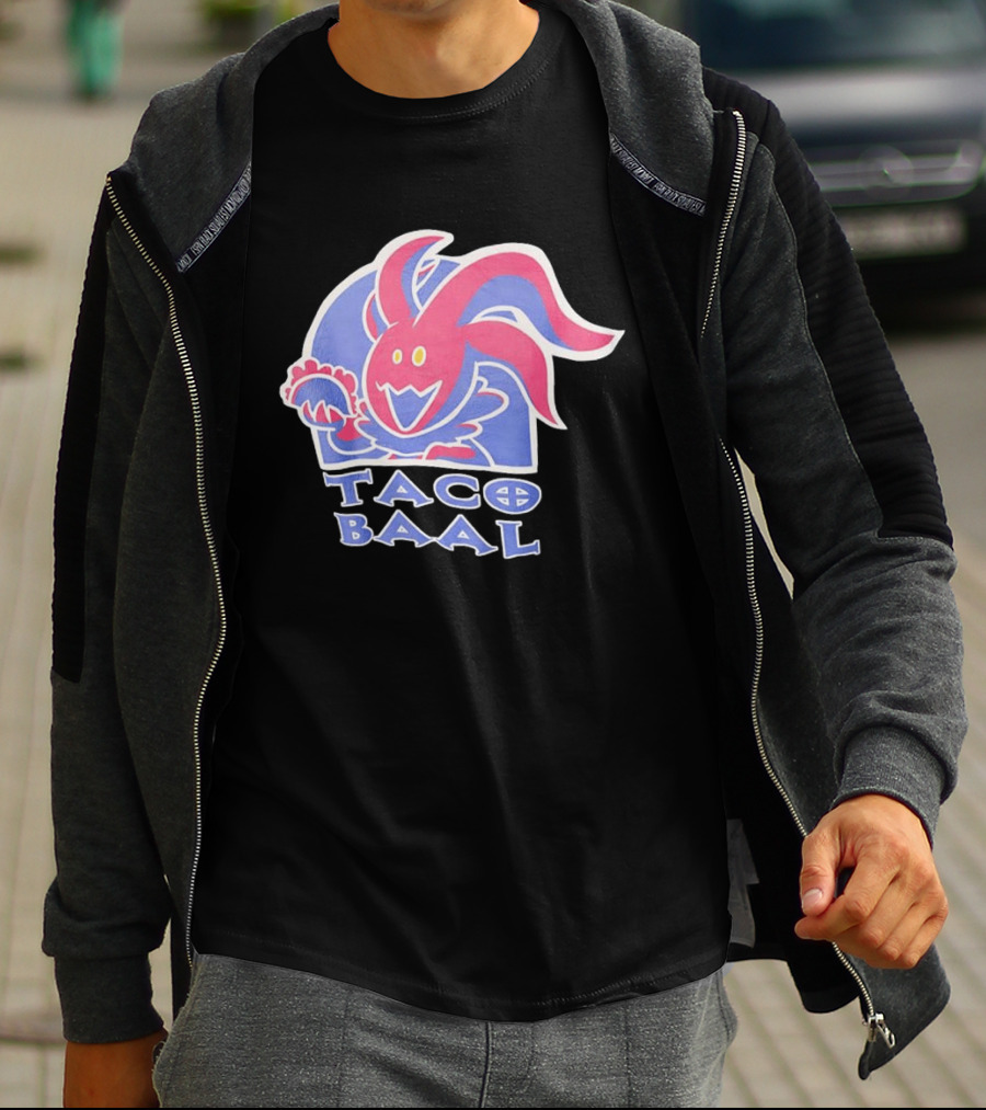 Taco Baal Jester Demon Holding Taco T-Shirt