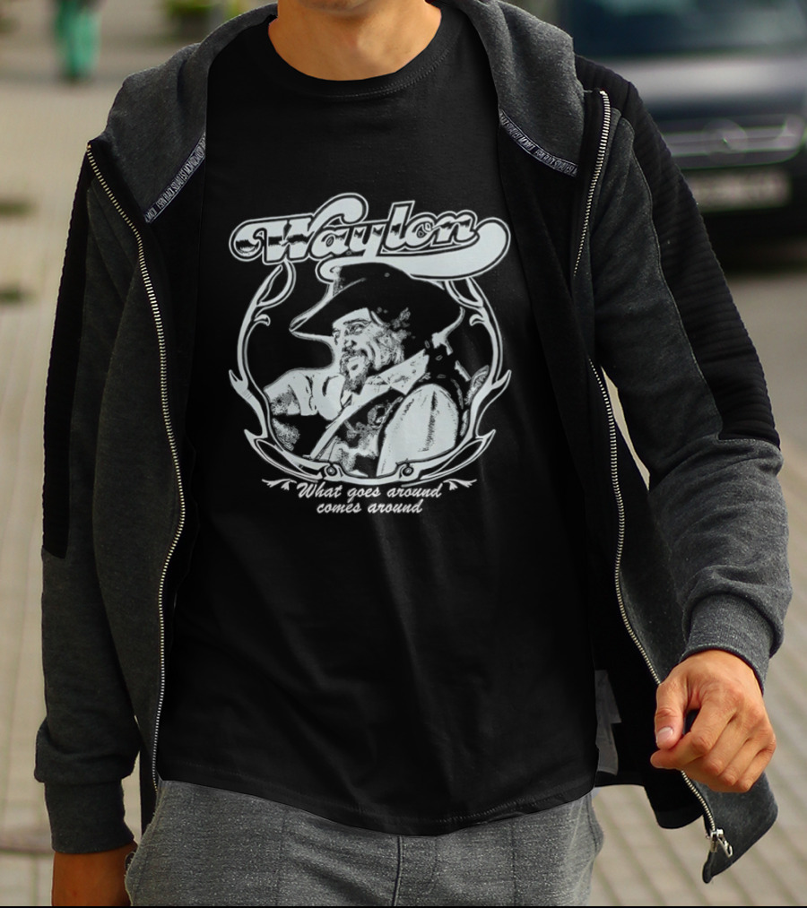 Waylon Jennings What Goes Around Comes Around T-Shirt