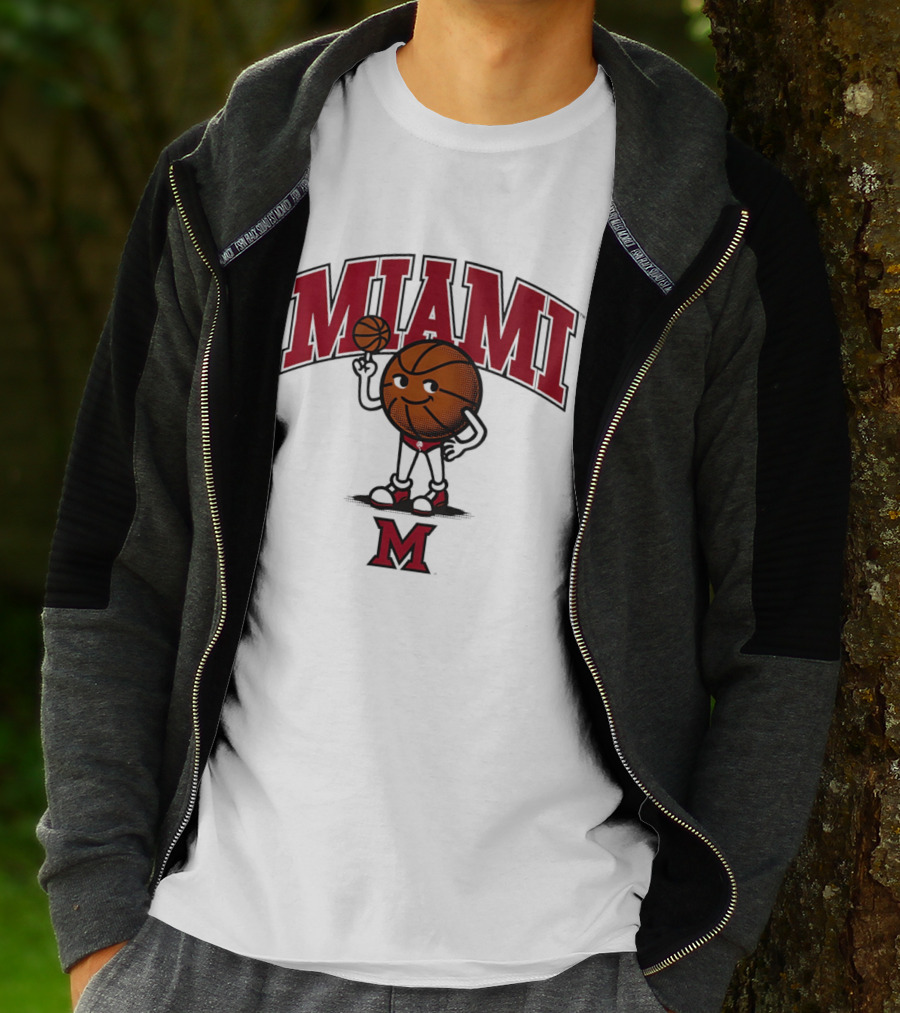 Miami Basketball Cartoon Character 2026 T-Shirt