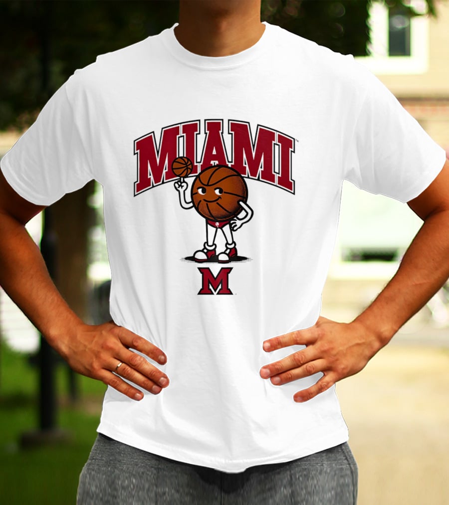 Miami Basketball Cartoon Character 2026 T-Shirt