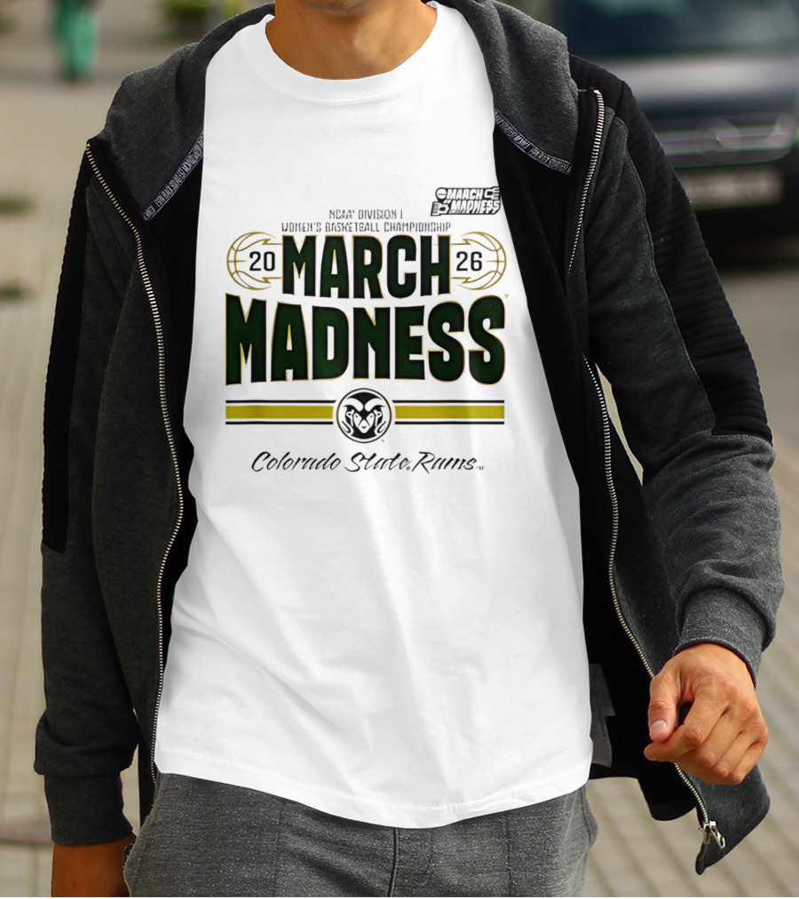NCAA Division I Women's Basketball Championship Colorado State Rams March Madness 2026 T-Shirt