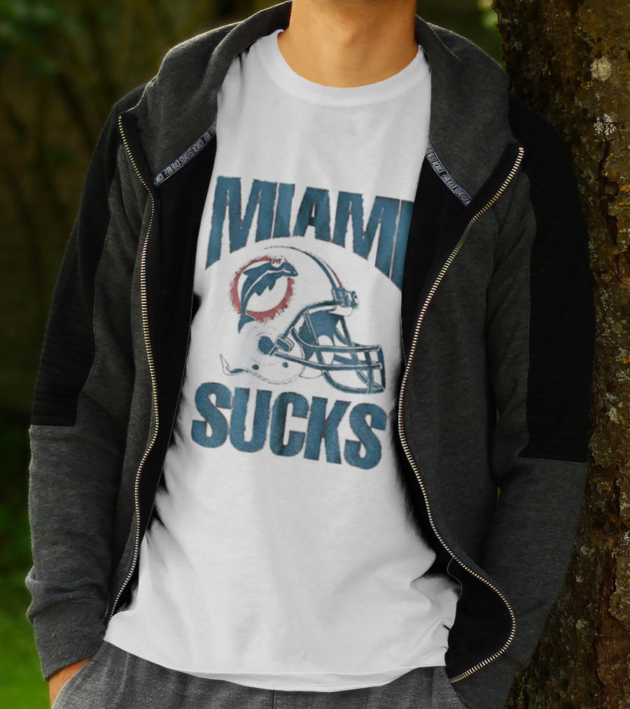 Miami Sucks Dolphins Helmet Football 2025 T-Shirt