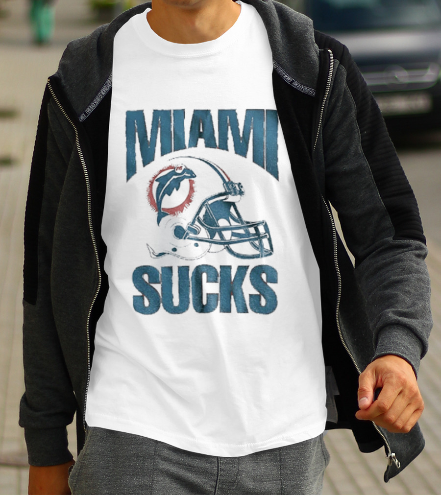 Miami Sucks Dolphins Helmet Football 2025 T-Shirt