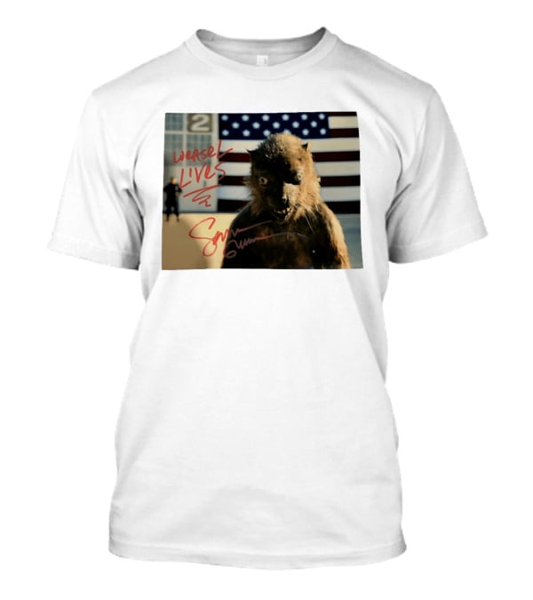 Weasel Lives The Suicide Squad American Flag Scene T-Shirt