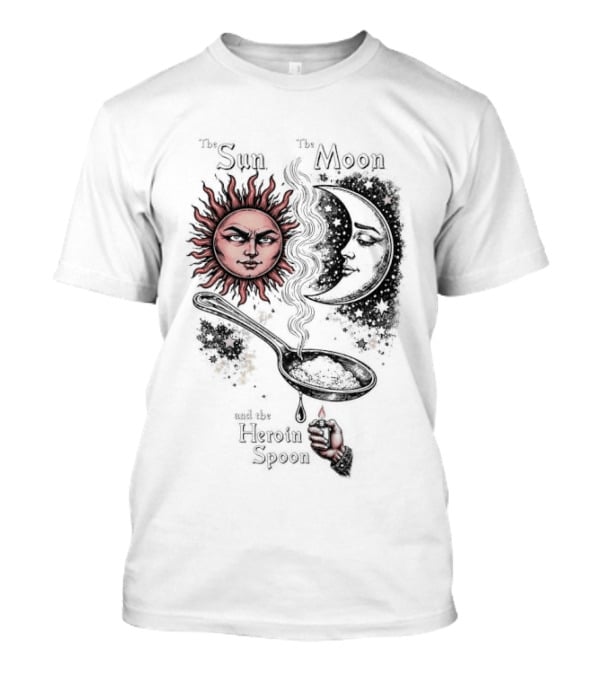 Sun Moon Heroin Spoon T-Shirt