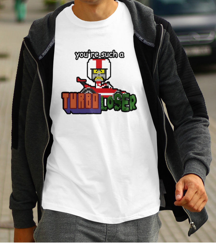 You're Such A Turbo Loser Pixel Art Racing Helmet T-Shirt