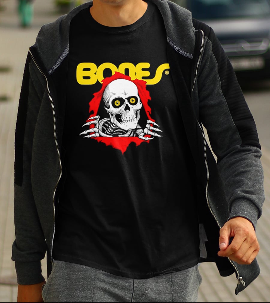 Bones Brigade Powell Peralta Ripper Skeleton Skull T-Shirt