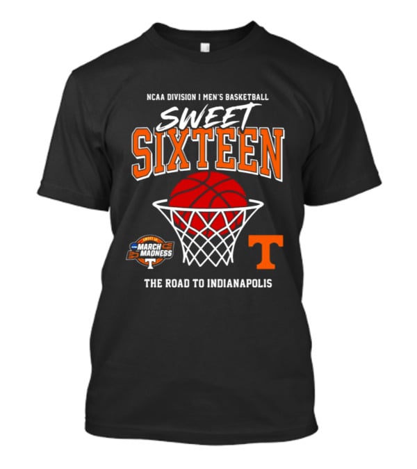 NCAA Division I Men's Basketball Sweet Sixteen March Madness The Road To Indianapolis T-Shirt