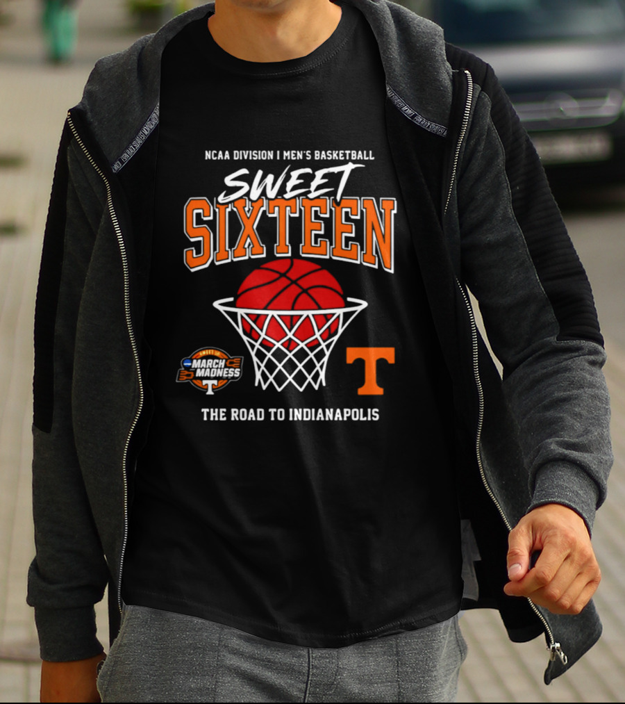 NCAA Division I Men's Basketball Sweet Sixteen March Madness The Road To Indianapolis T-Shirt