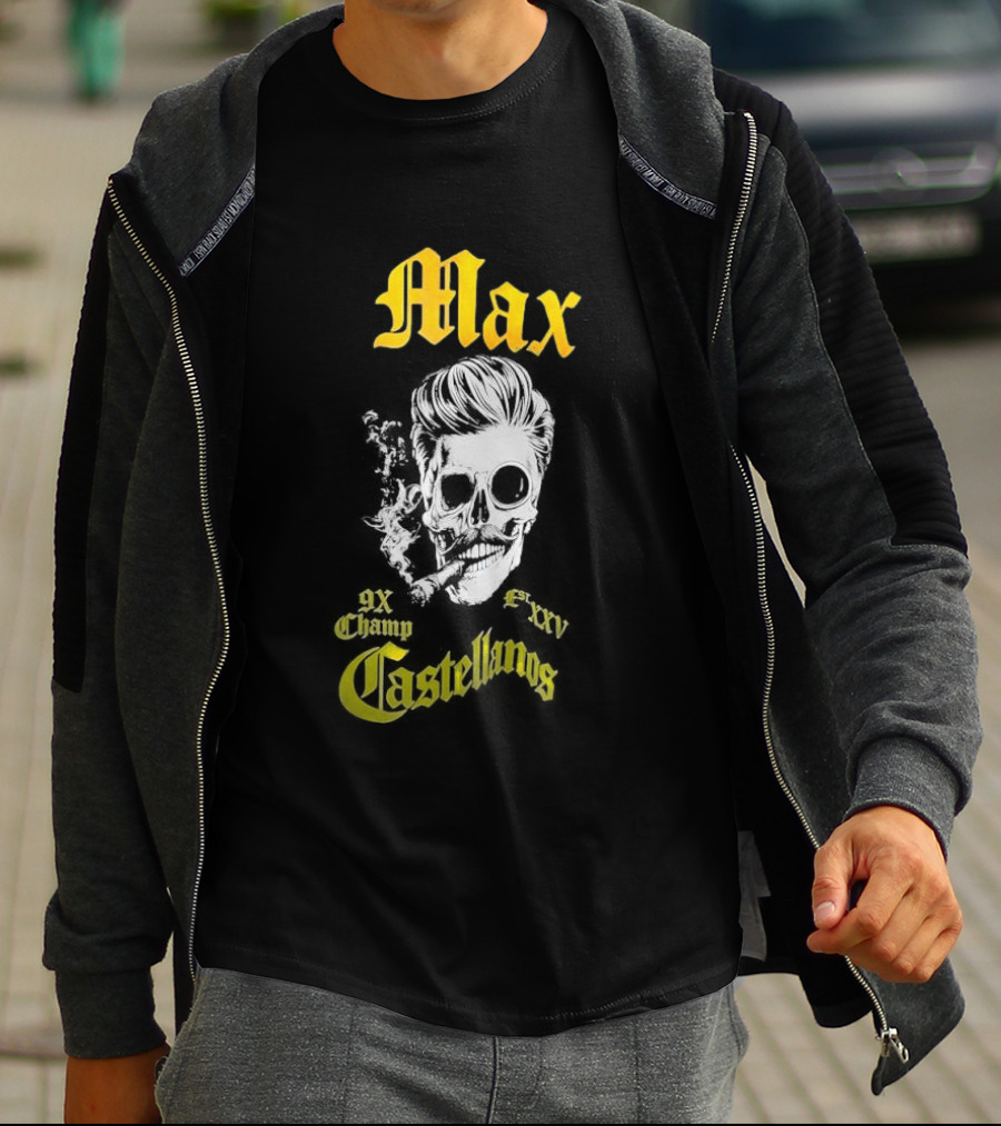 Max Castellanos 9x Champ Shaka Skull T-Shirt