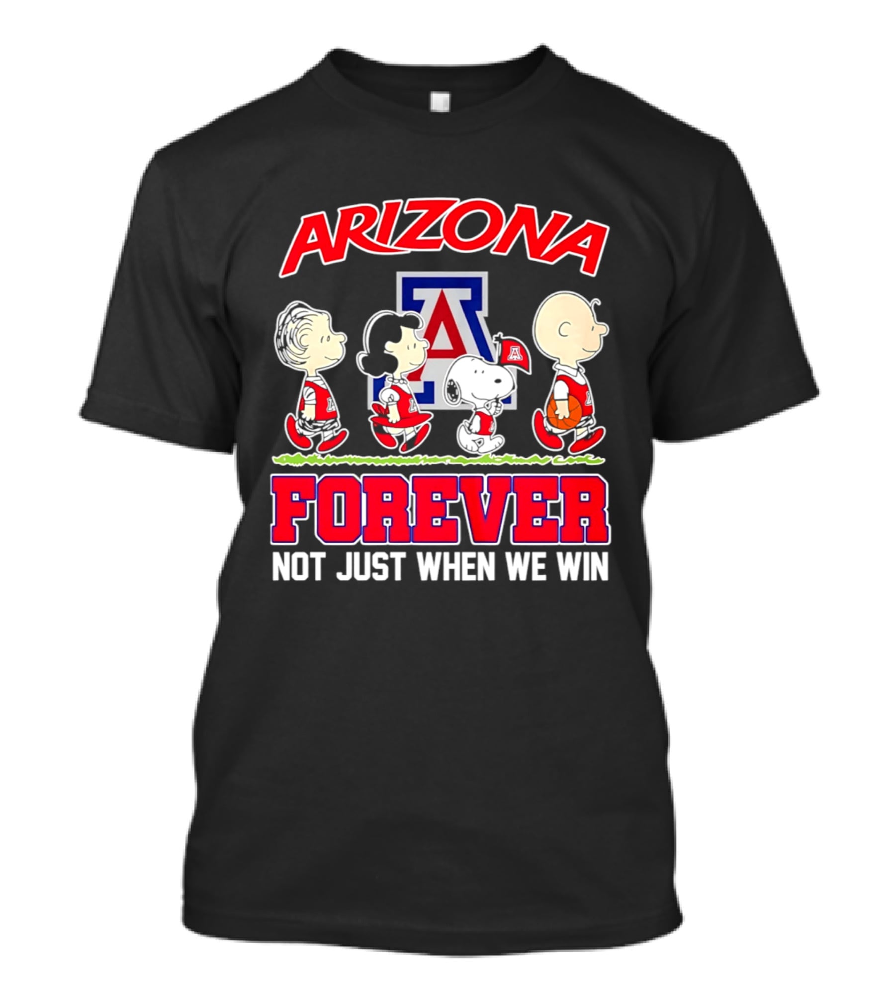 Arizona Wildcats Peanuts Characters Forever Not Just When We Win T-Shirt