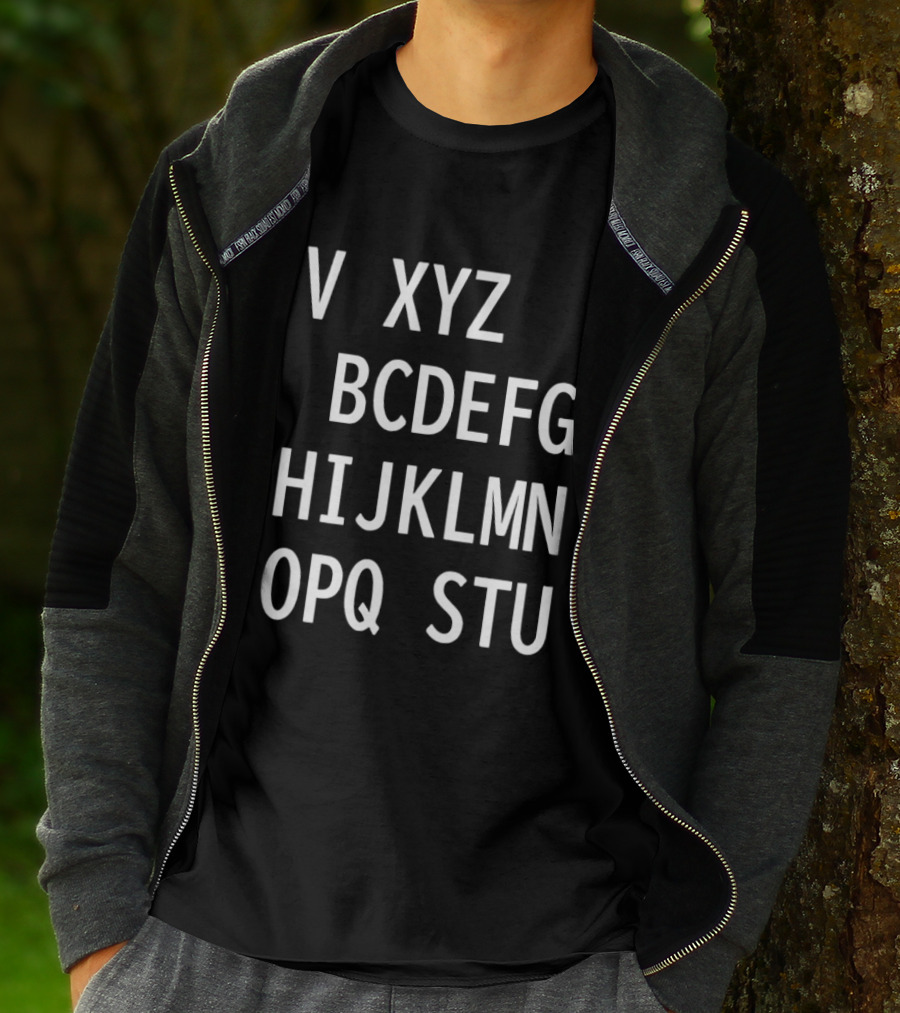 V Xyz Bcdefg Hijklmn Opq Stu T-Shirt