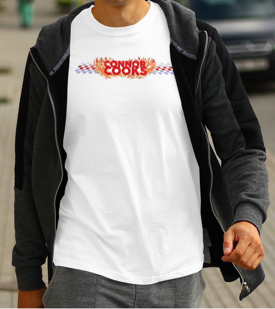 Connor Cooks 88 Wendy's Racing Flame T-Shirt