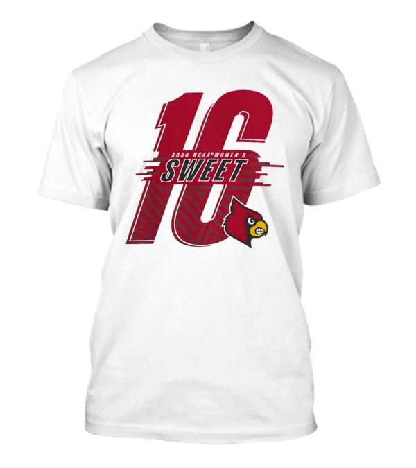 Louisville Cardinals Sweet Sixteen 2026 NCAA Women's Basketball T-Shirt