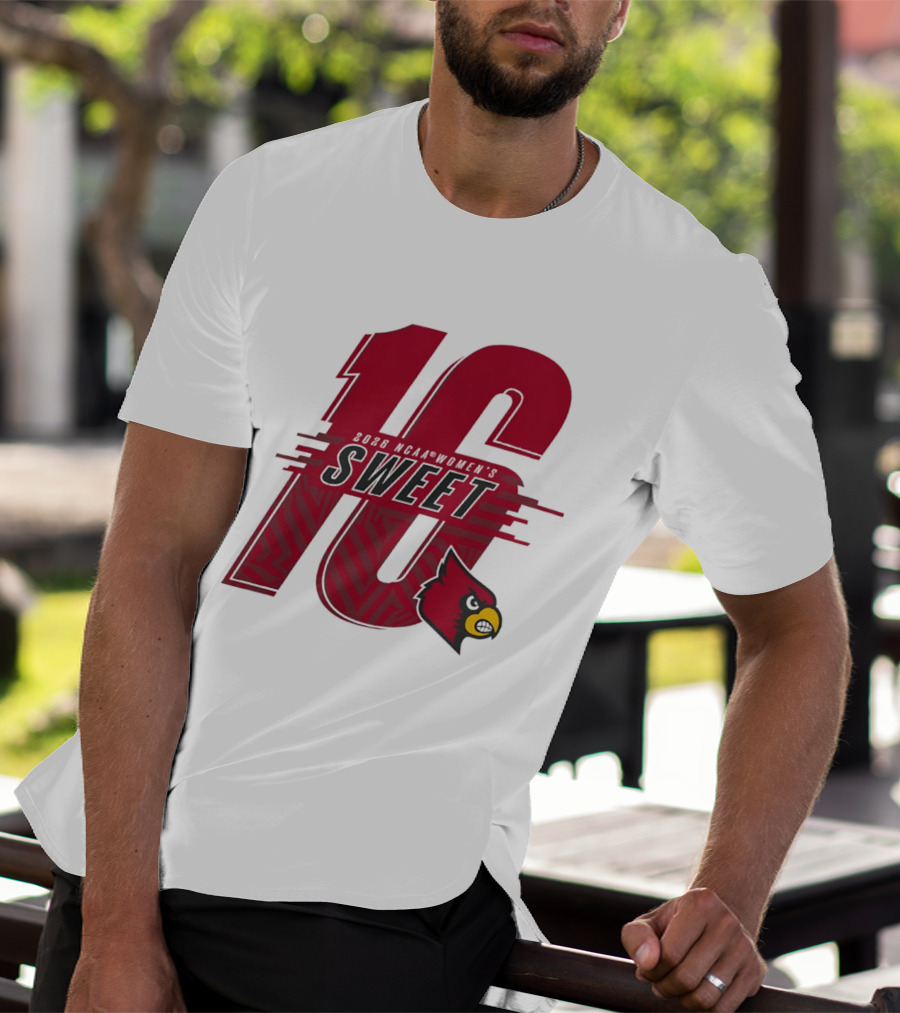 Louisville Cardinals Sweet Sixteen 2026 NCAA Women's Basketball T-Shirt