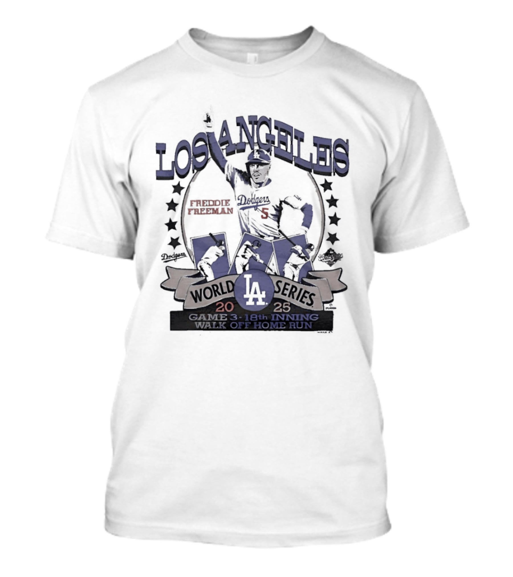 Los Angeles Dodgers World Series 18th Inning Walk Off Home Run Freddie Freeman T-Shirt