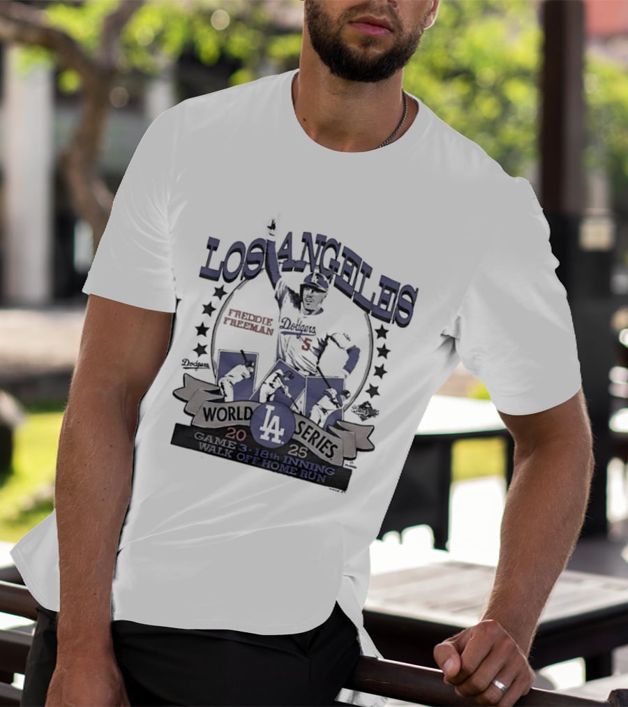 Los Angeles Dodgers World Series 18th Inning Walk Off Home Run Freddie Freeman T-Shirt