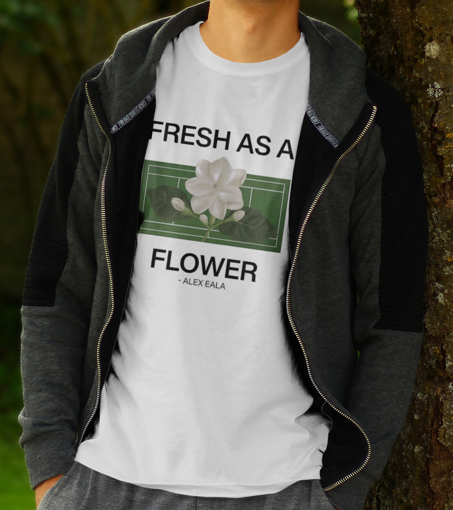 Fresh As A Flower Alex Eala Tennis Court Blossom T-Shirt