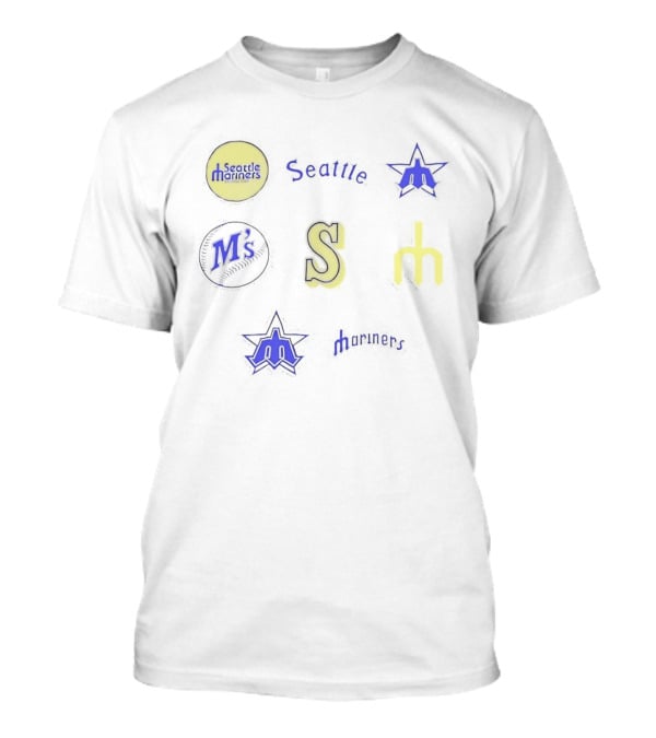 Seattle Mariners Ms S Trident Iconic History Quartz Foundation T-Shirt