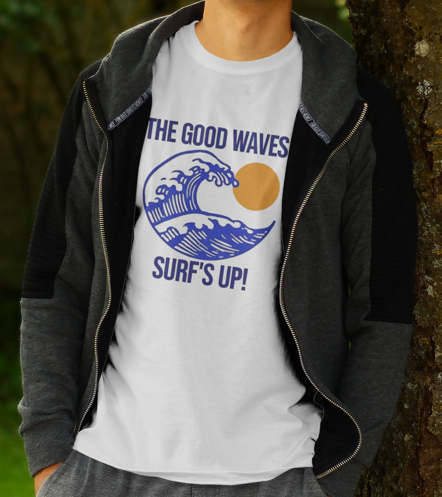 The Good Waves Surf's Up Sun And Wave T-Shirt