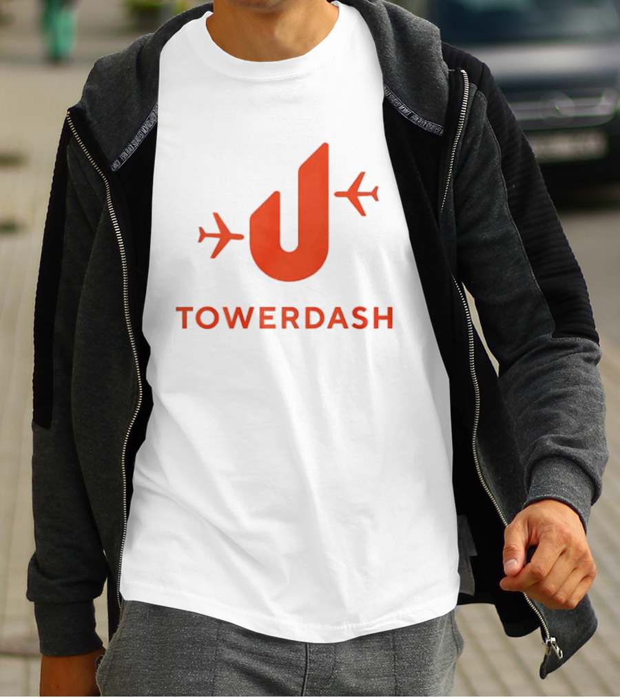 TOWER DASH Airplanes Iconic Red U Shape T-Shirt