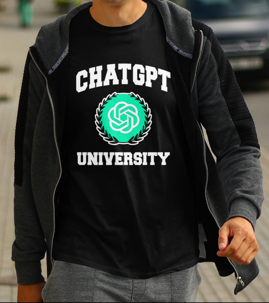 Chat GPT University Crest T-Shirt