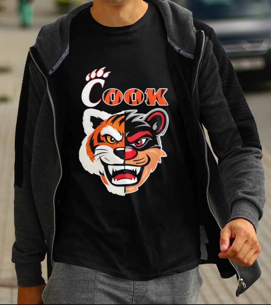 Cincinnati Bengals Bearcats Cook Split Face T-Shirt