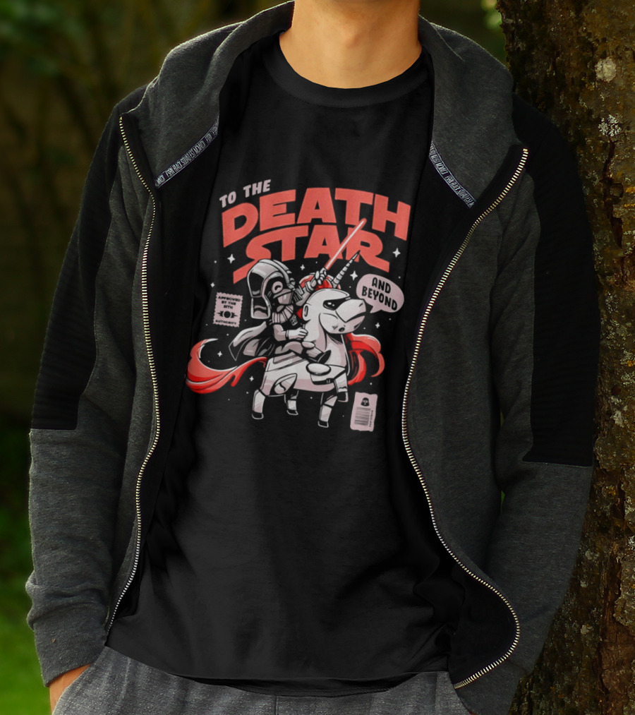 To The Death Star And Beyond Unicorn Wars T-Shirt