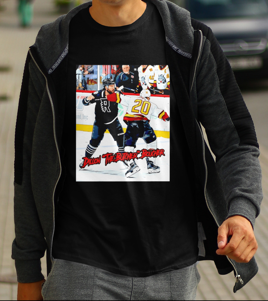 Dillon The Butcher Boucher Rockford IceHogs Hockey Fight Scene T-Shirt