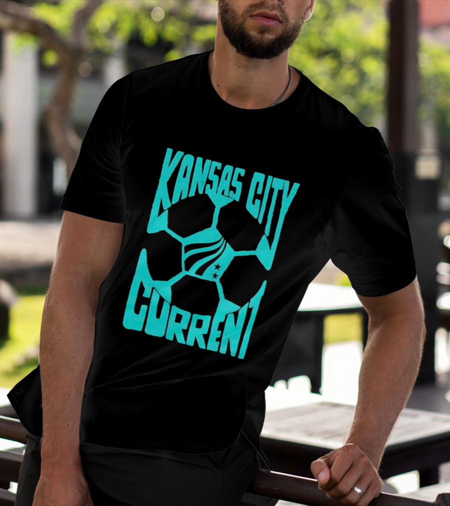 Kansas City Current NWSL Soccer Ball Kansas City Current T-Shirt