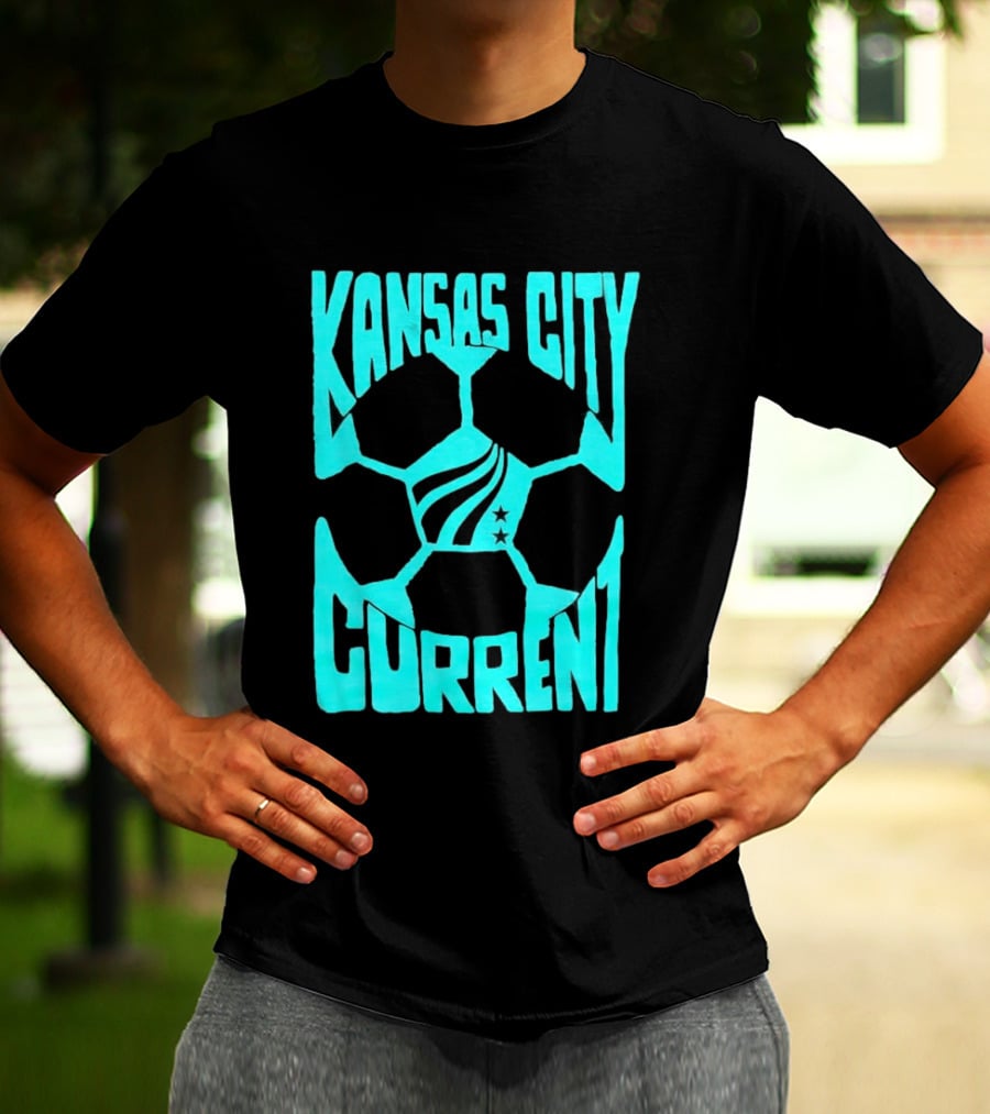 Kansas City Current NWSL Soccer Ball Kansas City Current T-Shirt
