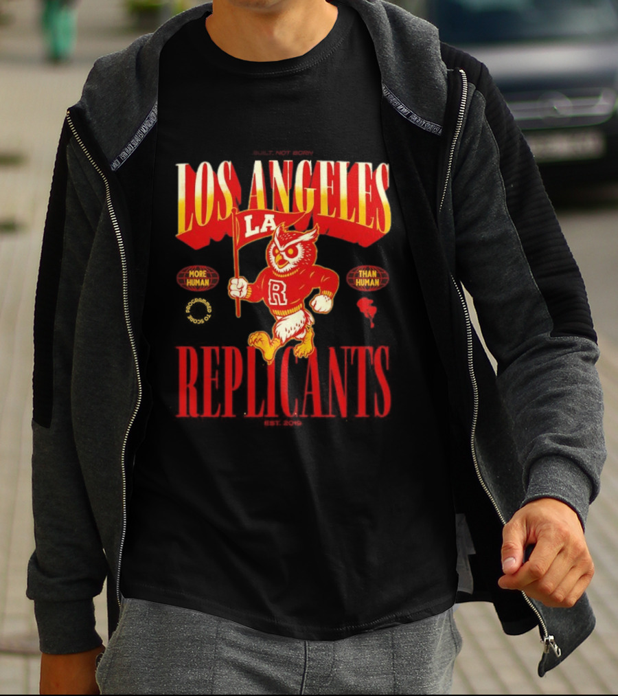 Los Angeles Replicants Owl Mascot More Human Than Human Blade Runner Est 2019 T-Shirt