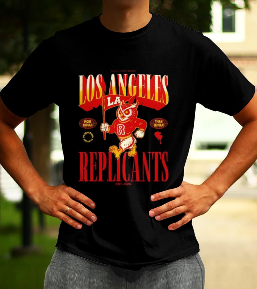 Los Angeles Replicants Owl Mascot More Human Than Human Blade Runner Est 2019 T-Shirt