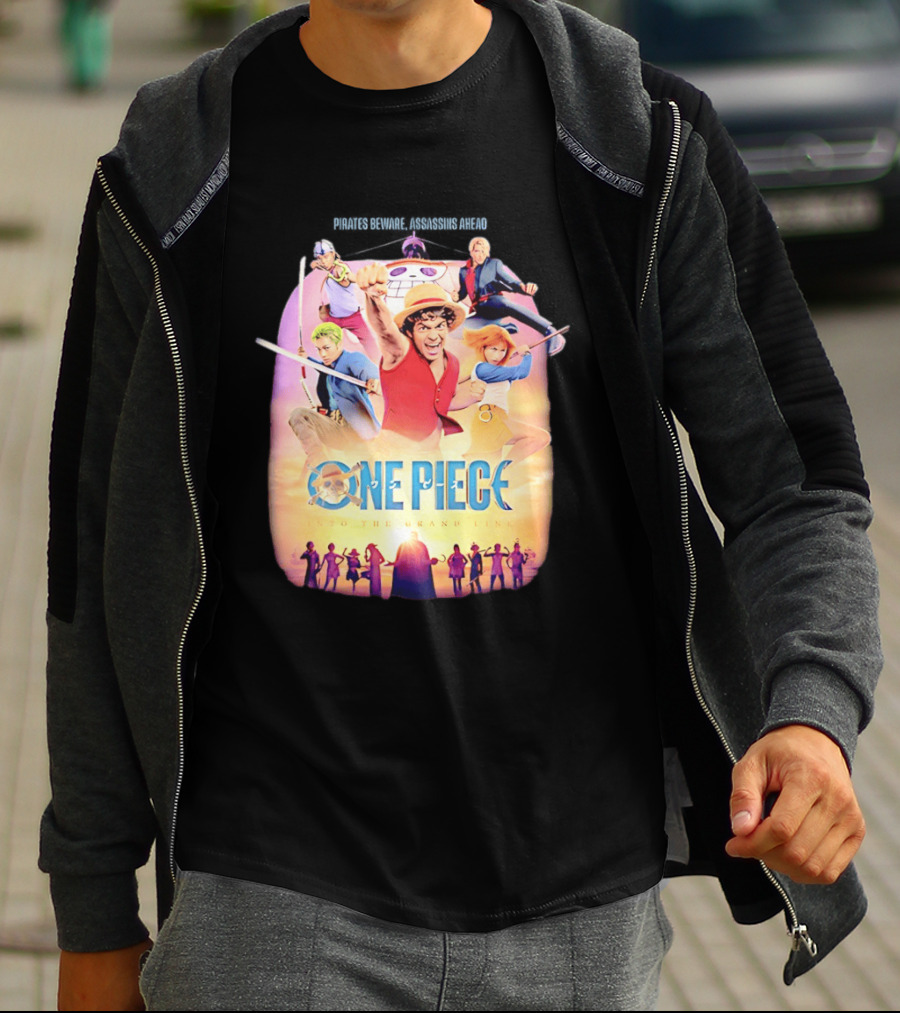 One Piece Luffy And Friends Pirates Journey To The Grand Line T-Shirt