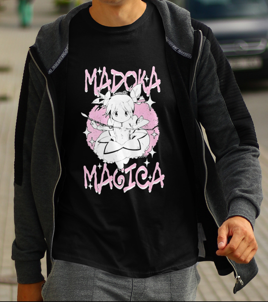 Madoka Magica Puella Magi Character Pink Tones T-Shirt