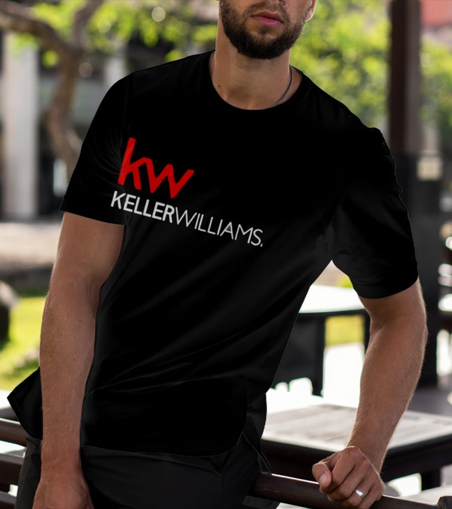 Keller Williams KW Full Mixed Red And White Vertical T-Shirt